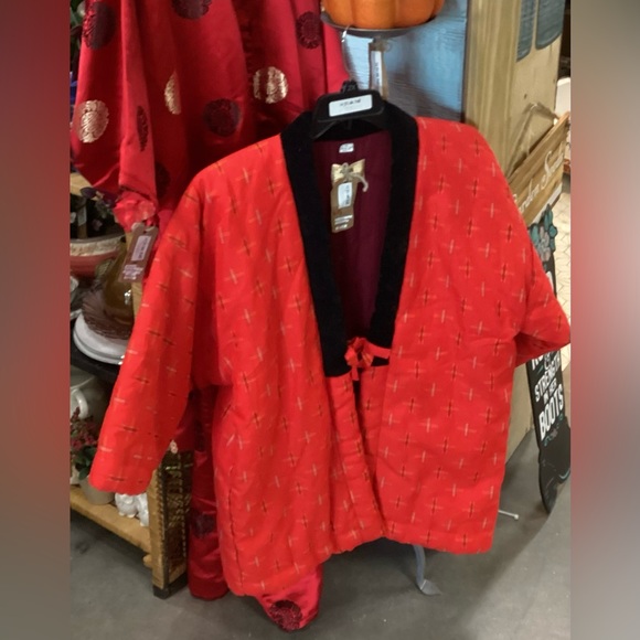 Source Unknown Jackets & Blazers - SOLD! Vintage Chinese Red Padded Jacket